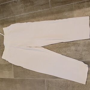 Varley Cream Drawstring Pants